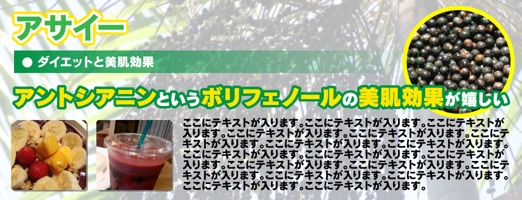 アサイーの案内